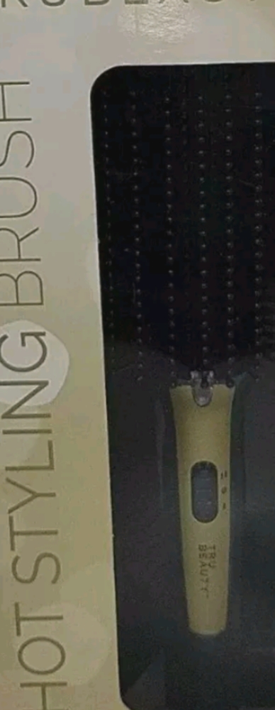 Tru Beauty, 2-in-1 Hot Styling Brush, Ionic Tourmaline Barrel - White/Gold